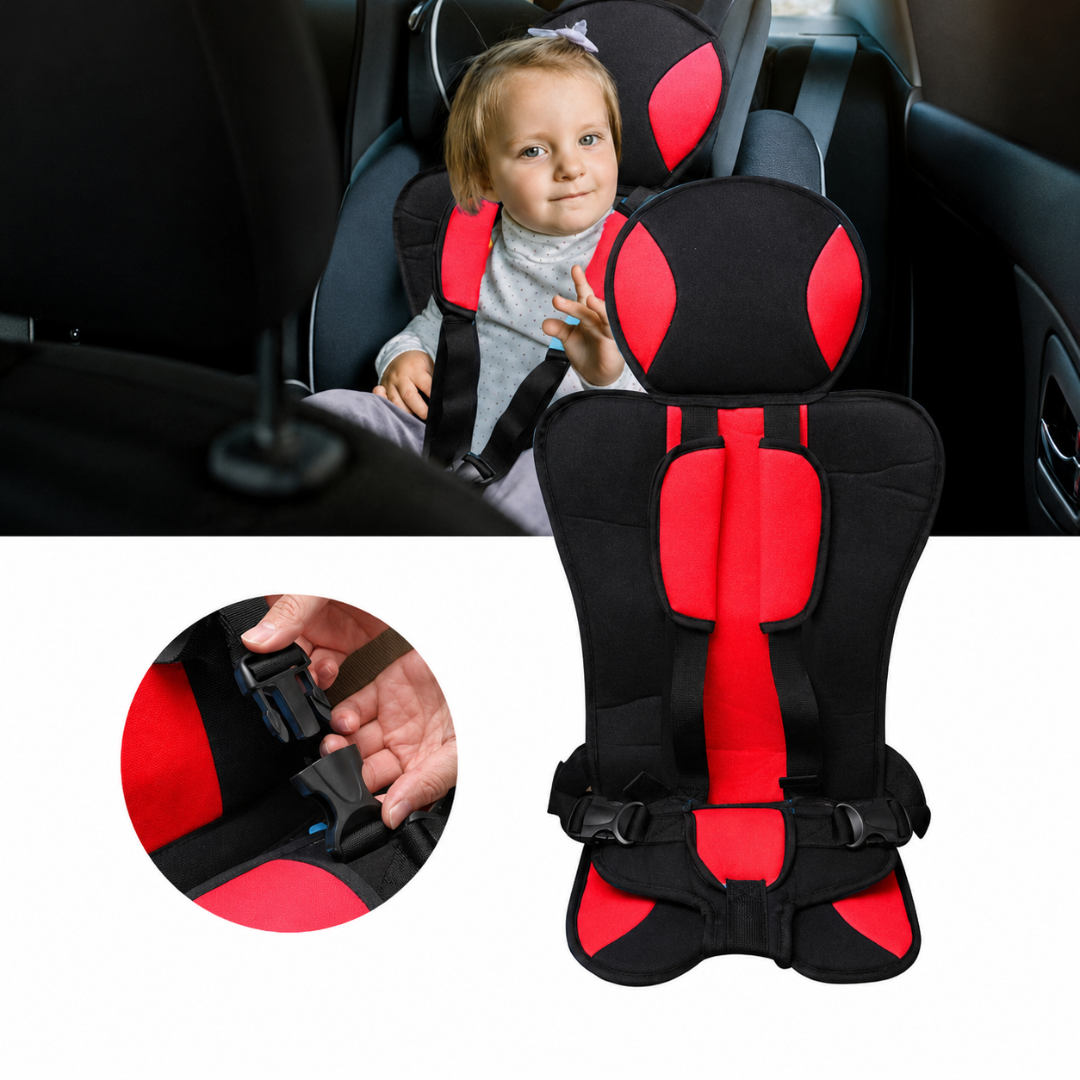 ASIENTO DE NIÑO PARA CARRO — Lo que tú llevas puesto protege tu cuerpo. Lo que él lleva puesto puede proteger su vida.