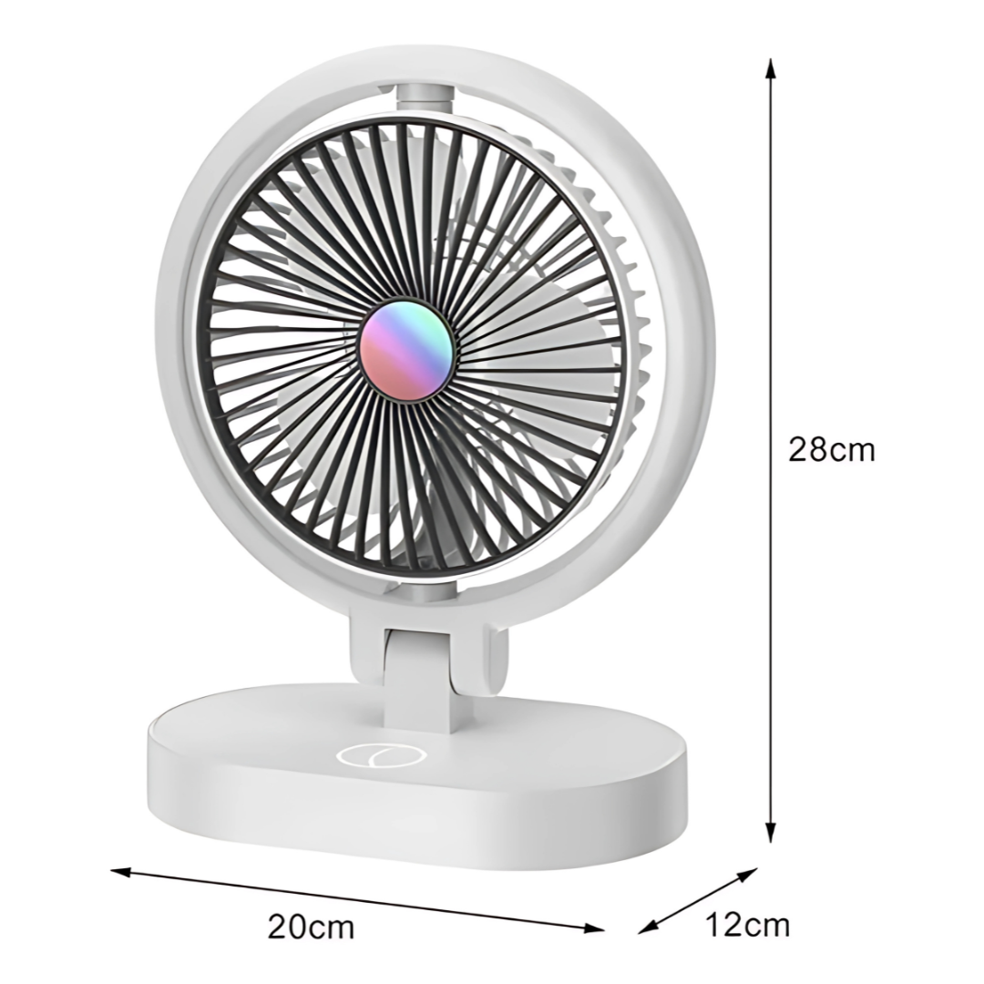 VENTILADOR DE ESCRITORIO – Frescura portátil en cualquier momento