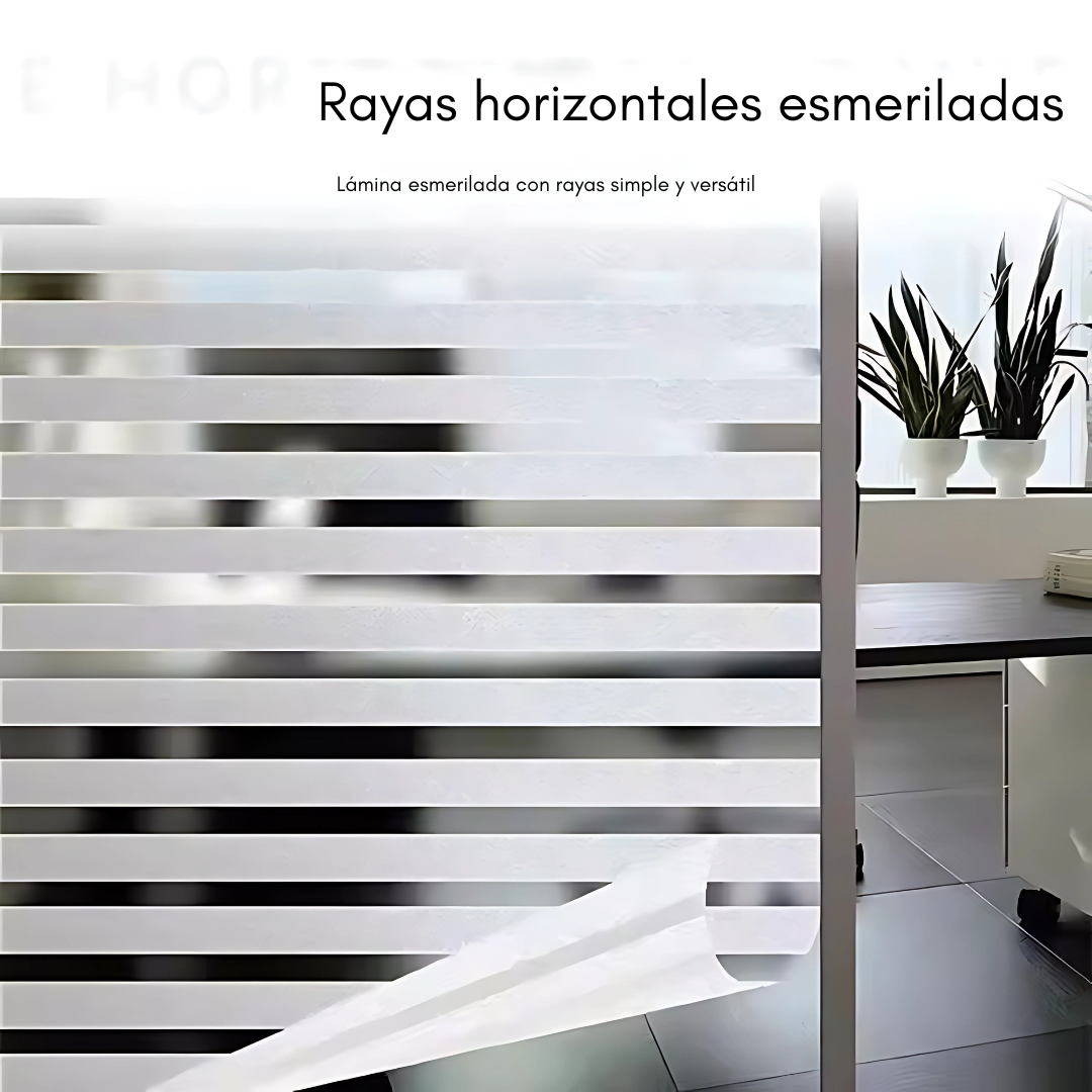 VINIL DE PRIVACIDAD PARA VIDRIOS (45cm x 2mt) – Protege tu espacio sin perder luz
