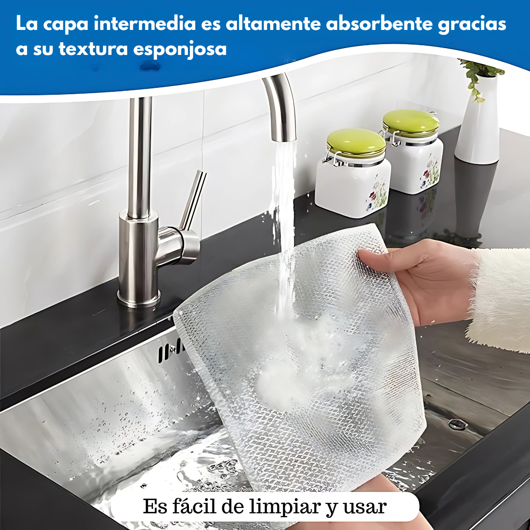 TRAPOS DE ALAMBRE MULTIUSOS (PACK X5) – Limpieza profunda sin rayar tus superficies