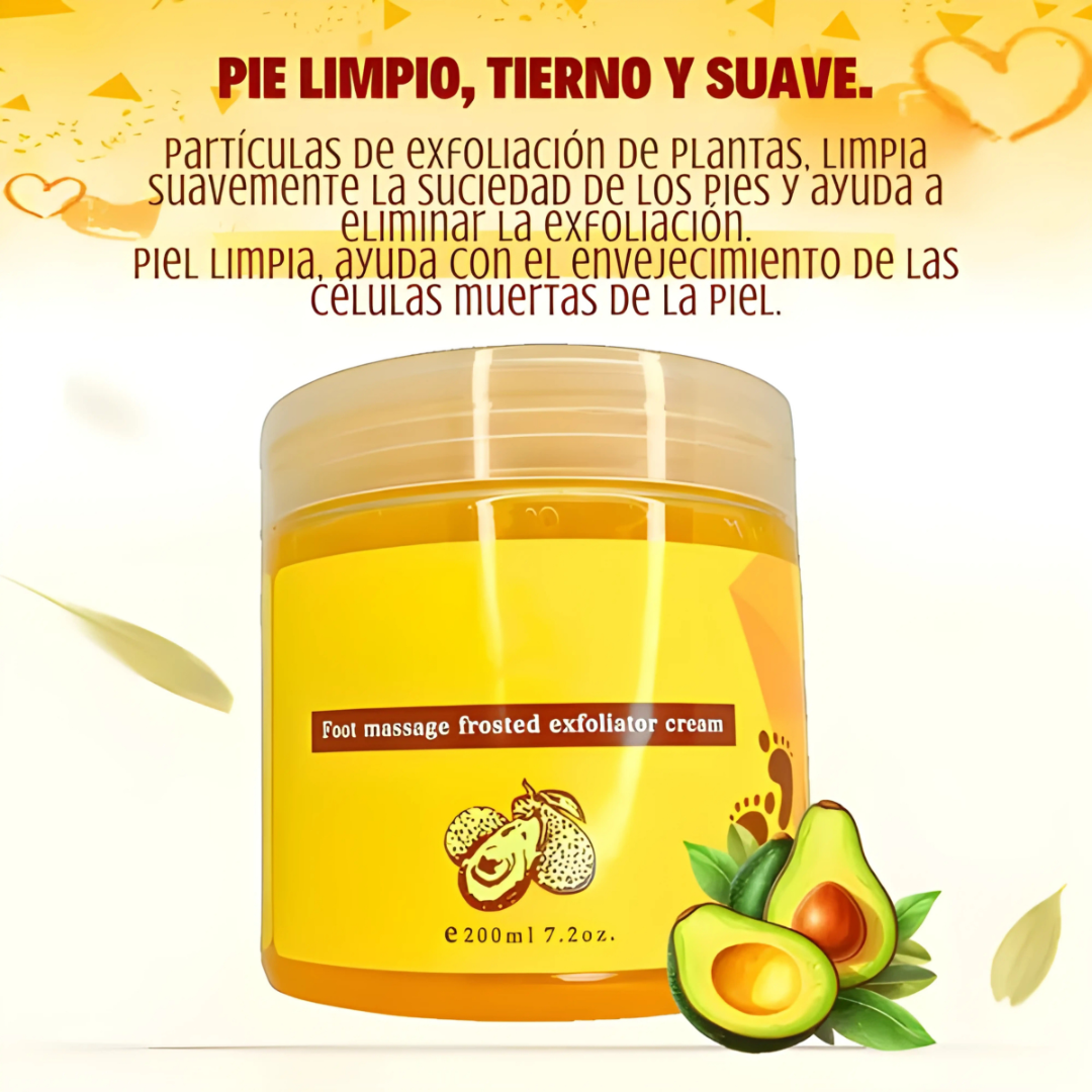 EXFOLIANTE AGUACATE – Pies suaves y renovados en minutos