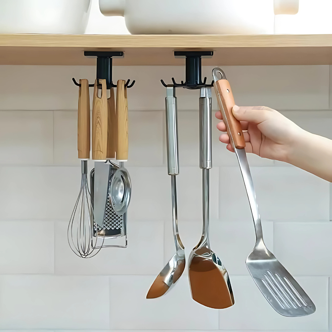 HOLD HOOK TECHO (2 UNIDADES) – Más orden en tu cocina con solo un giro
