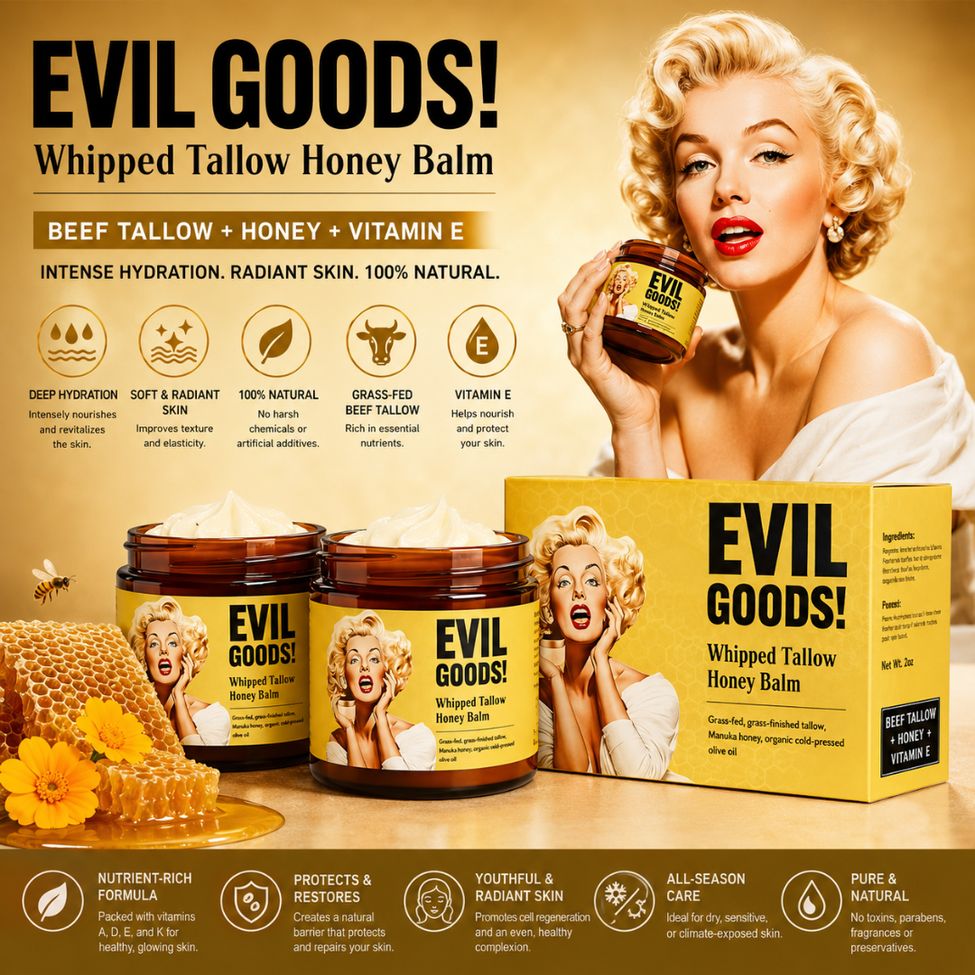 EVIL GOODS – Hidratación natural para rostro y piel con acabado suave y nutritivo