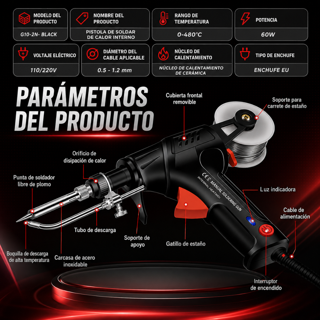 KIT DE PISTOLA DE SOLDADURA AUTOMÁTICA – Soldaduras precisas y rápidas