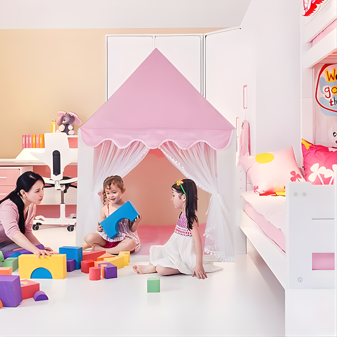 TIENDA DE JUEGO INFANTIL CON DISEÑO DE CASA – Diversión, imaginación y aventuras bajo su propio techo