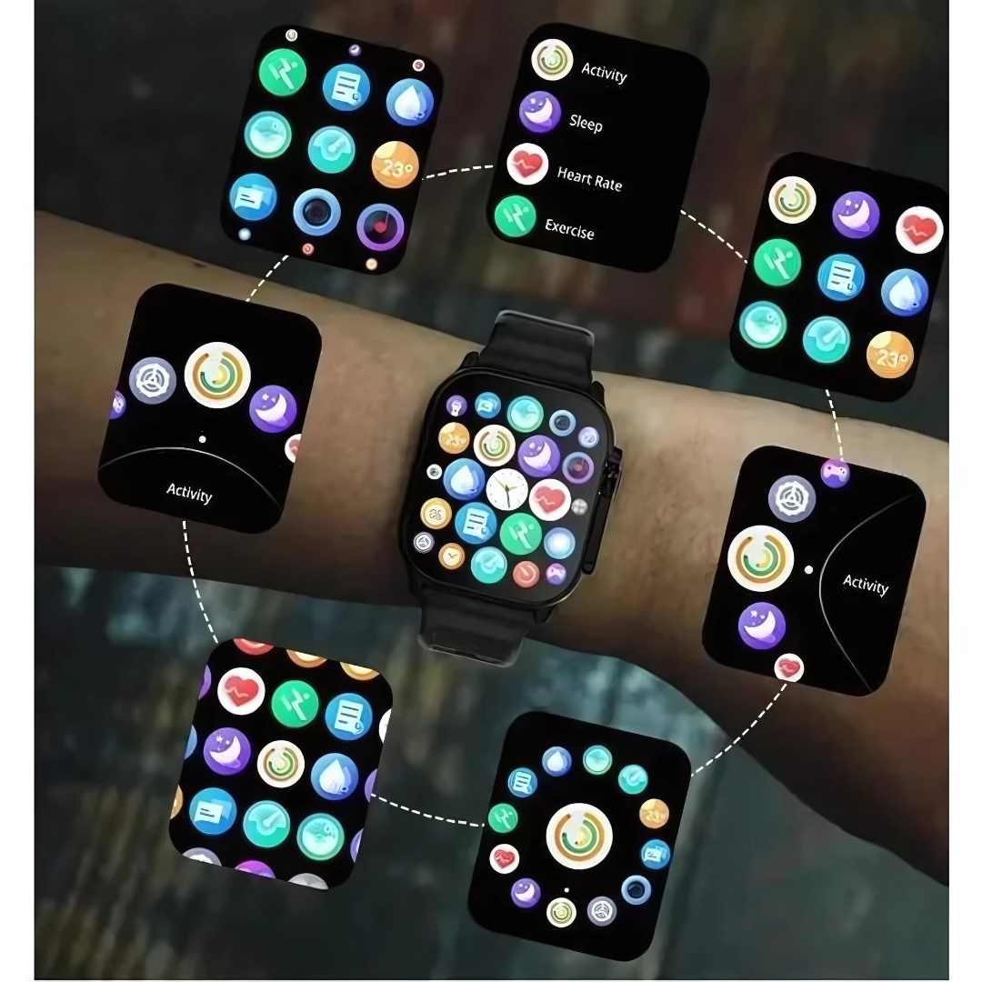 SMARTWATCH SERIES 9 BIG 1.99" CORREAS 7+1 – Control total en tu muñeca con estilo