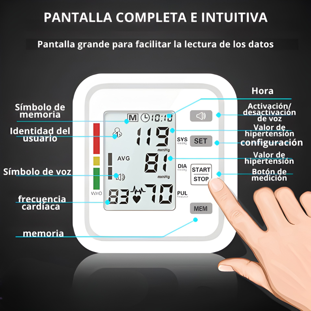 MONITOR DE PRESIÓN — Controla tu presión, cuida tu salud desde casa