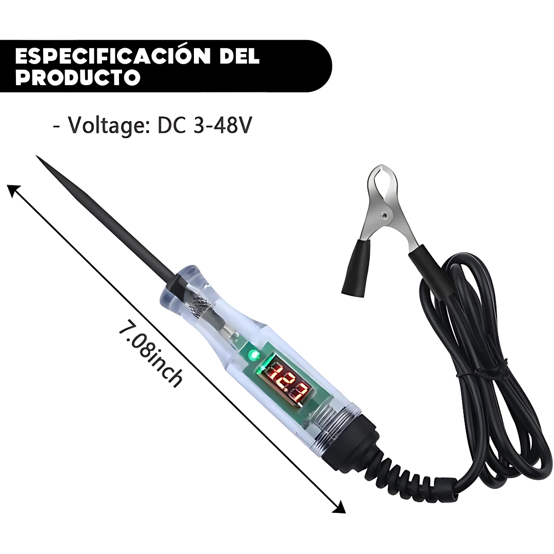 Car Voltage Tester – Detecta fallas eléctricas en segundos y sin esfuerzo