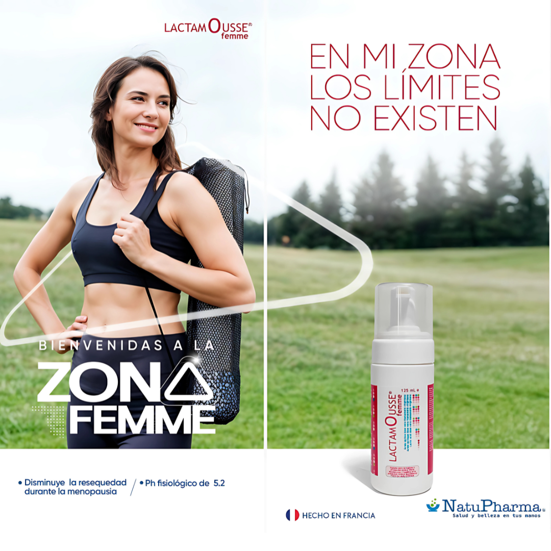 LACTAMOUSSE FEMME ESPUMA DE HIGIENE ÍNTIMA – Frescura y protección delicada todos los días