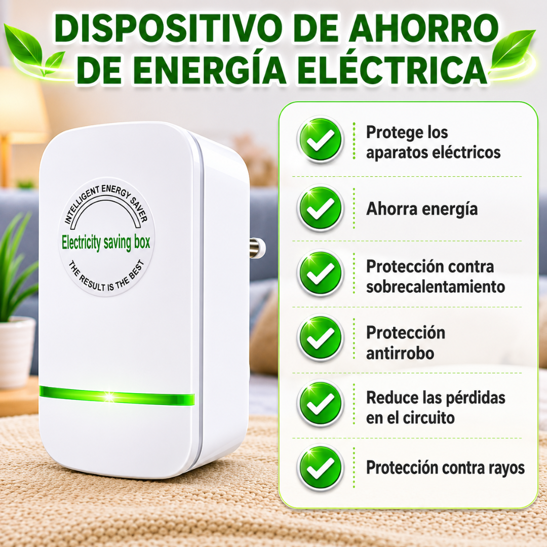 AHORRADOR DE ENERGÍA – Optimiza el consumo eléctrico y reduce el desperdicio de energía en tu hogar