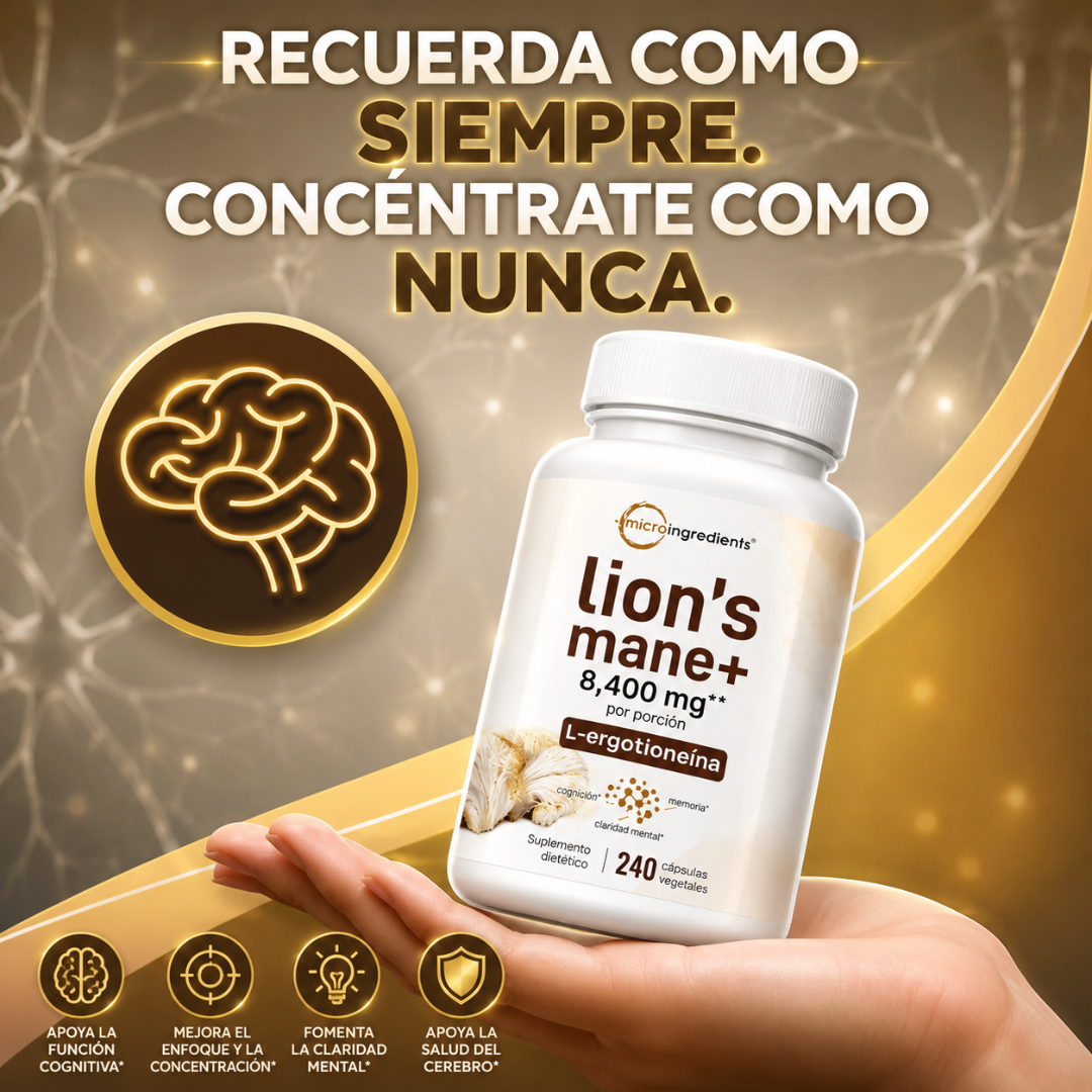 LION’S MANE - Memoria y enfoque diario