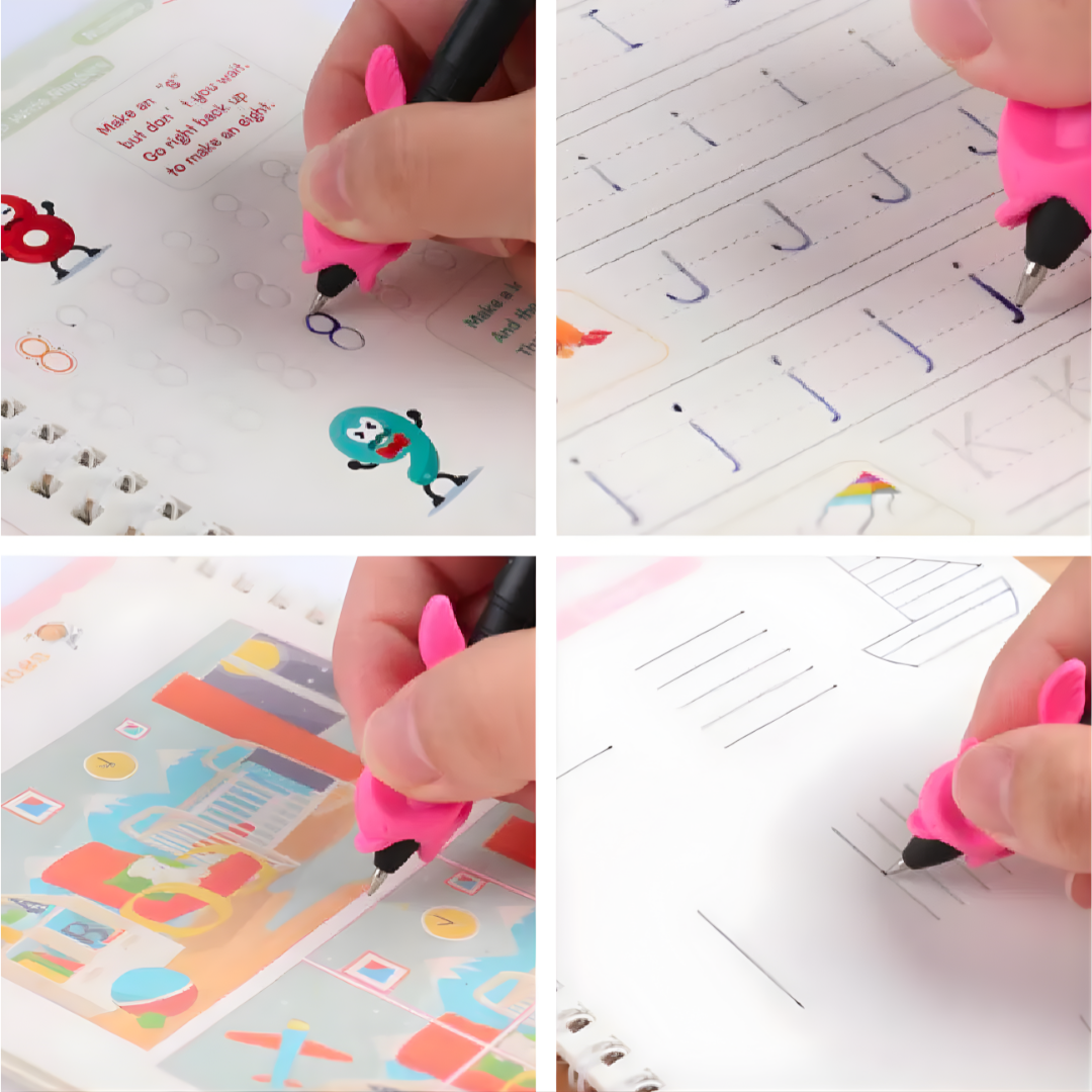 MAGIC PRACTICE COPY BOOK – Aprendizaje interactivo, escritura guiada y desarrollo temprano con diversión