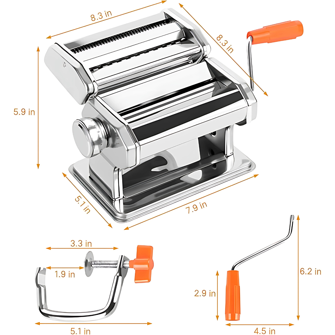 MÁQUINA PARA ESTIRAR PASTA DE 18PLG – Pasta fresca y perfecta en tu propia cocina