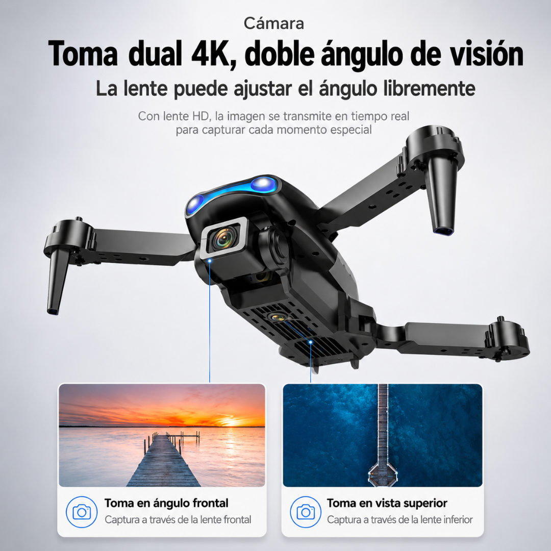 DRONE E99 PRO – Captura tomas aéreas, controla desde tu celular y crea contenido desde otra perspectiva