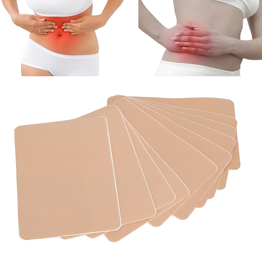 PARCHES TÉRMICOS PARA CÓLICOS MENSTRUALES (24 Unds.) – Calor instantáneo y alivio prolongado