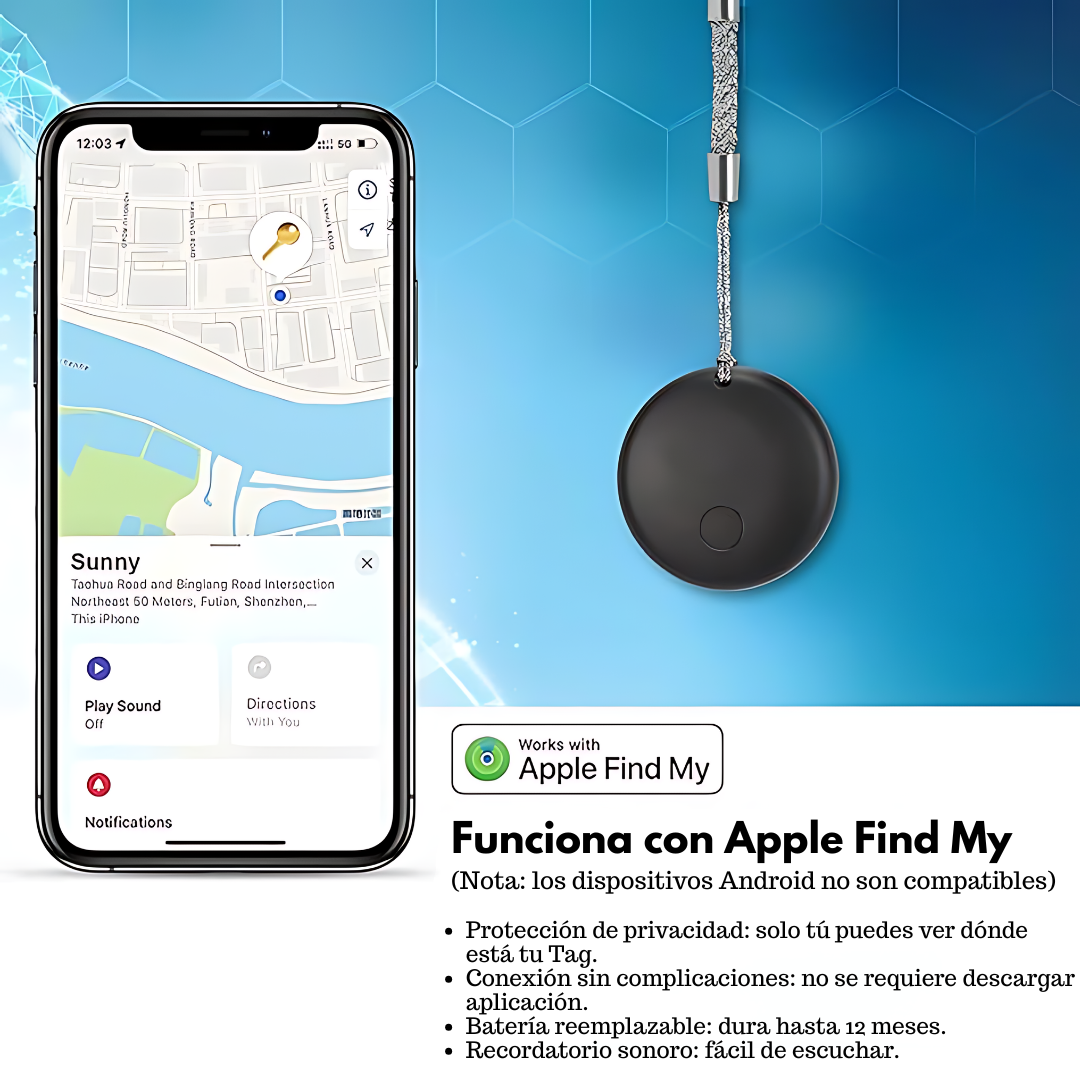 RASTREADOR PORTÁTIL – Encuentra tus pertenencias al instante