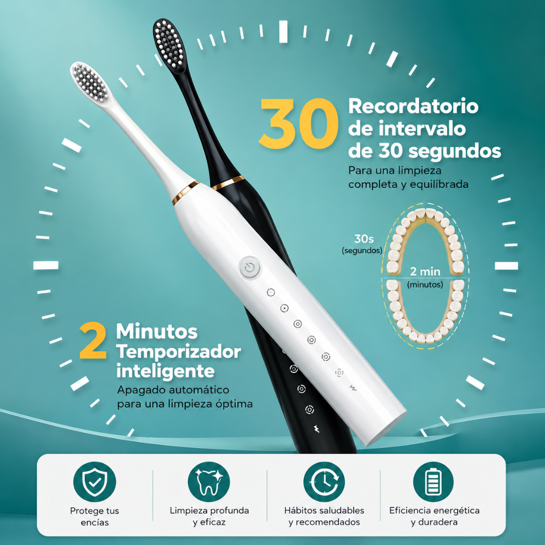 CEPILLO DENTAL ELÉCTRICO RECARGABLE X-3 – Limpieza diaria más profunda, práctica y constante