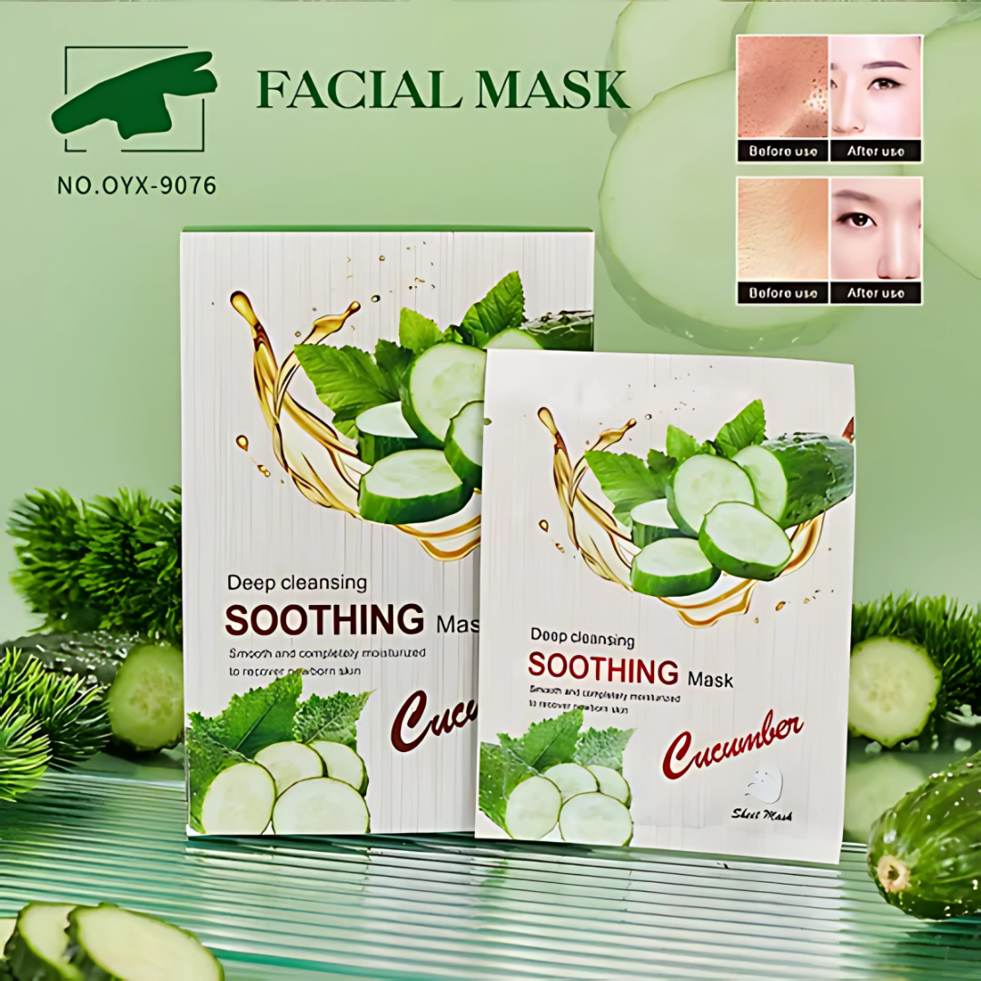 MASCARILLA FACIAL DE PEPINO OYAX – Refresca, hidrata y revitaliza tu piel al instante