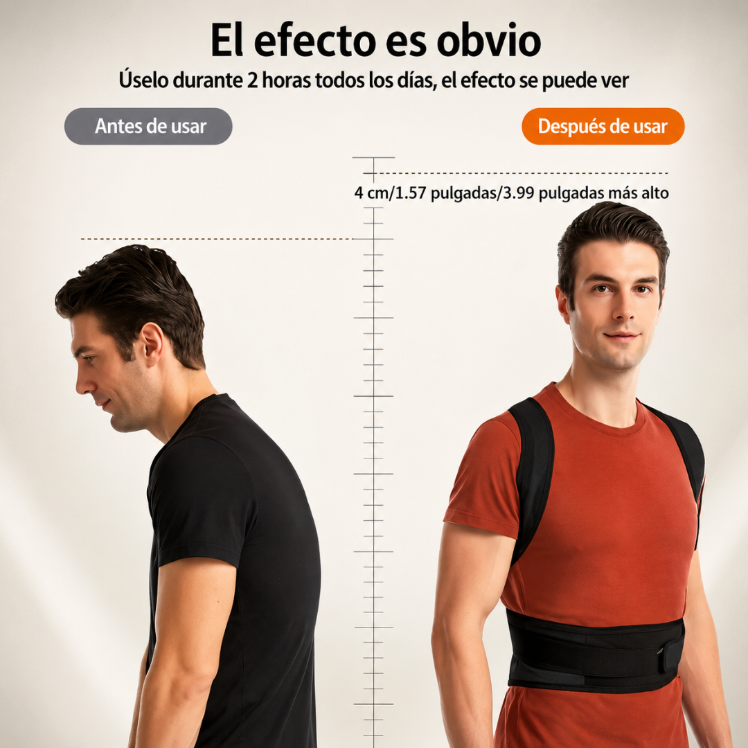 CORRECTOR DE POSTURA UNISEX – Mejora tu postura, soporte lumbar y comodidad diaria