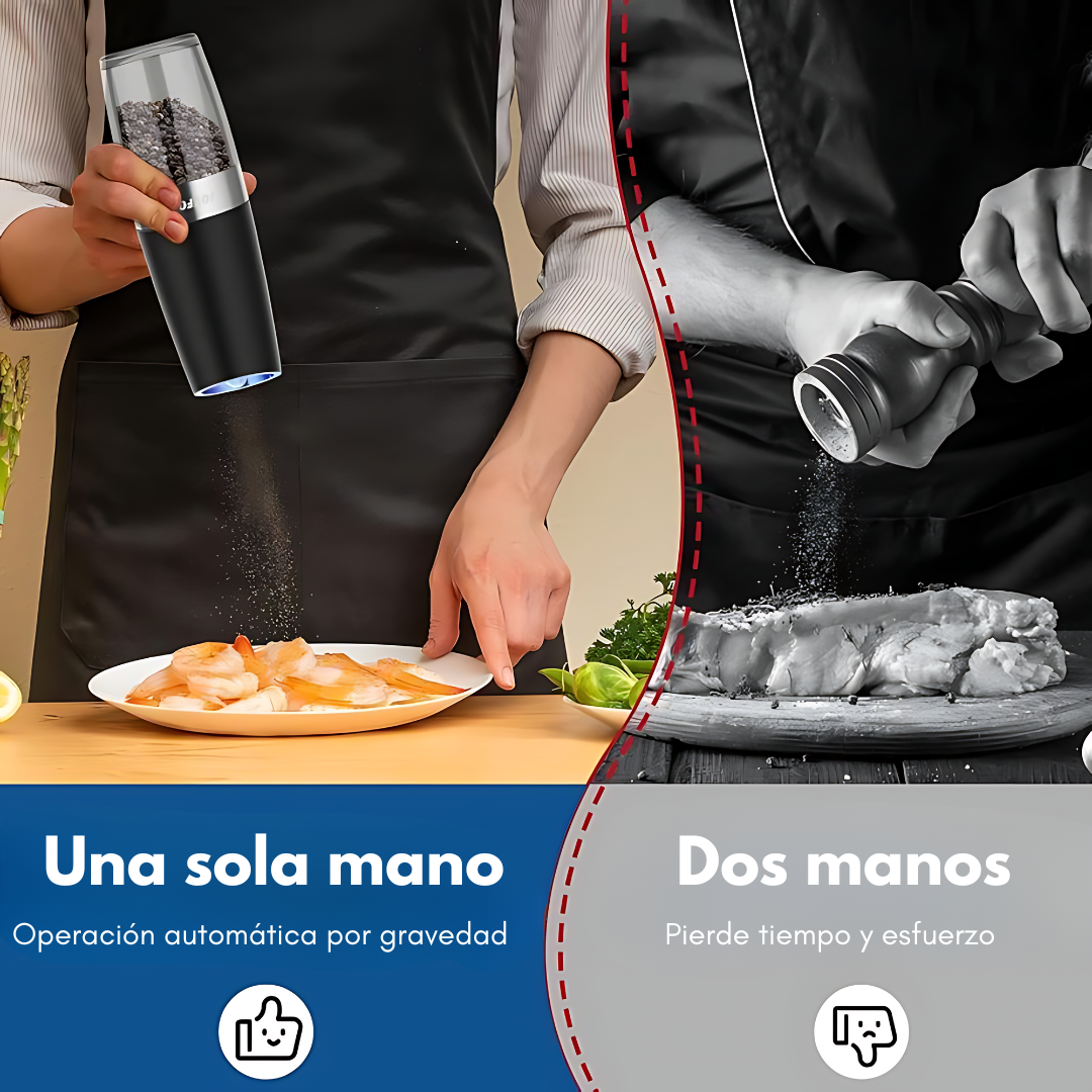 SALERO, PIMENTERO ELÉCTRICO – Sazona con estilo y sin esfuerzo