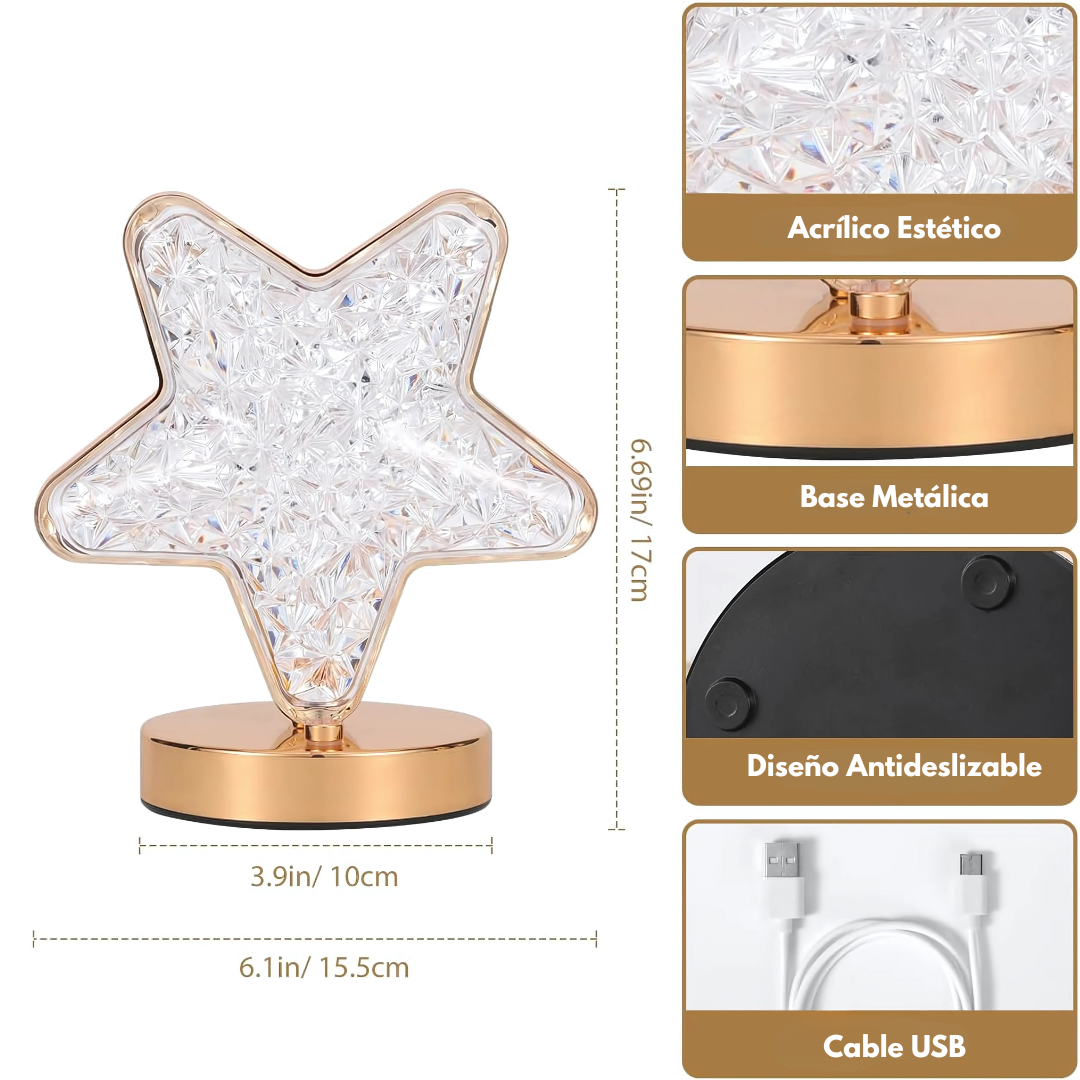 LÁMPARA DE MESA ESTRELLA – Iluminación mágica para cada momento