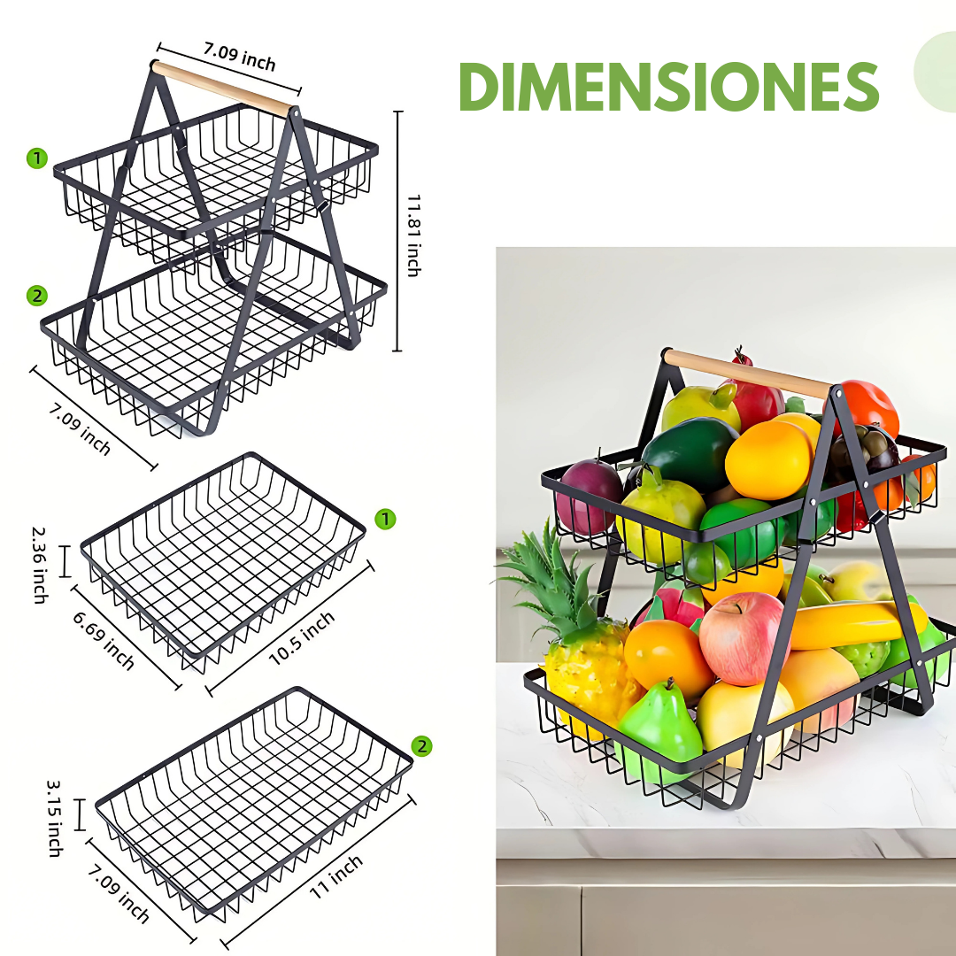 RACK ORGANIZADOR – Maximiza el espacio en tu cocina o sala