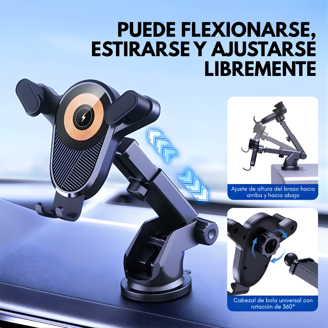 SOPORTE PARA CELULAR CARGA INALÁMBRICA – Carga rápida, comodidad total y uso sin interrupciones
