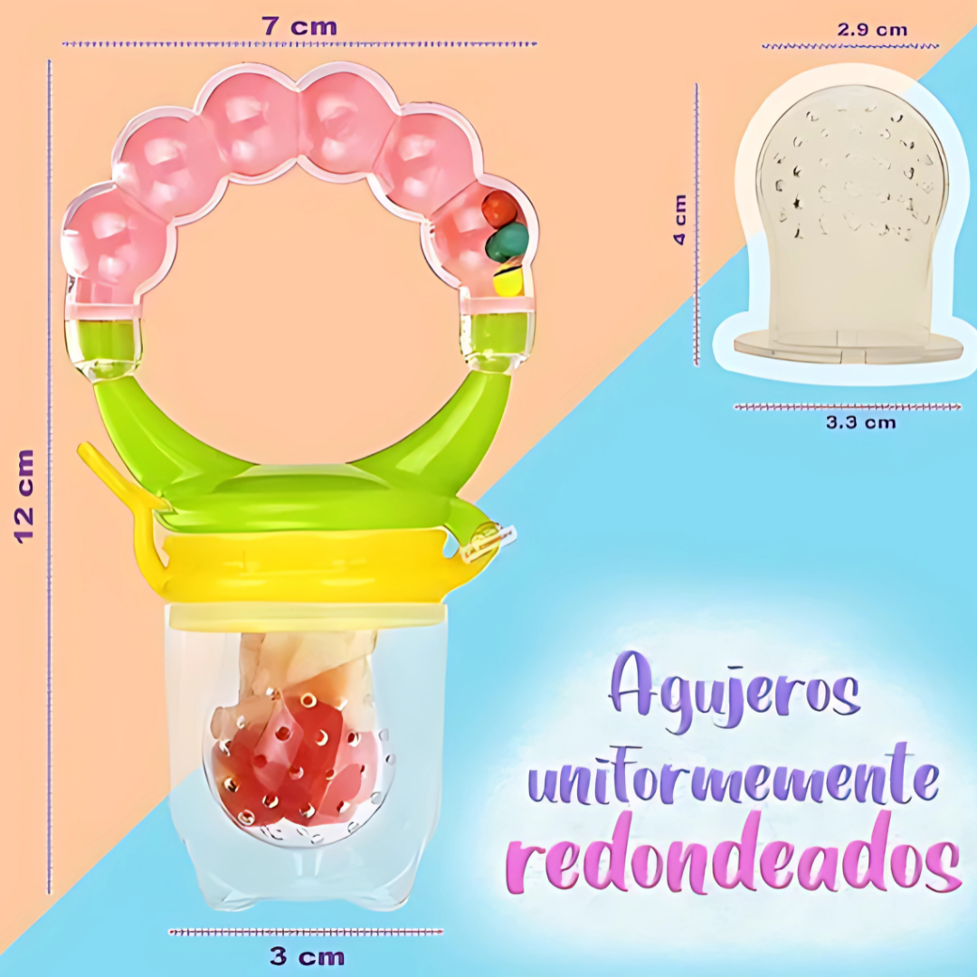 FRUTERO DE BEBÉ (PACK x2) – Alimentación segura, divertida y sin riesgos