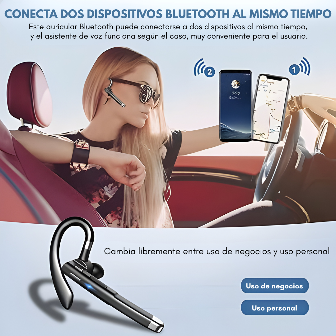 AURICULAR INALAMBRICO DE NEGOCIOS YYK-520 – Comunicación clara, manos libres y rendimiento profesional en cada llamada