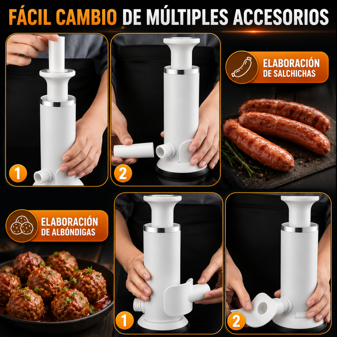 MAQUINA EMBUTIDORA – Preparación artesanal, control total y embutidos caseros de calidad