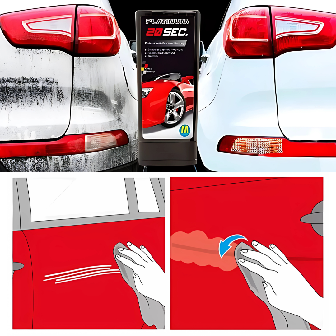 Set Crema Reparadora de Rayones de Carro – Restaura el brillo de tu auto en segundos