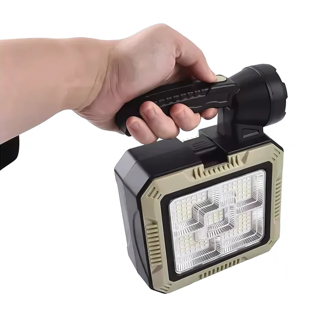 LÁMPARA Y CAJA DE HERRAMIENTAS – Iluminación potente y todo lo que necesitas para emergencias