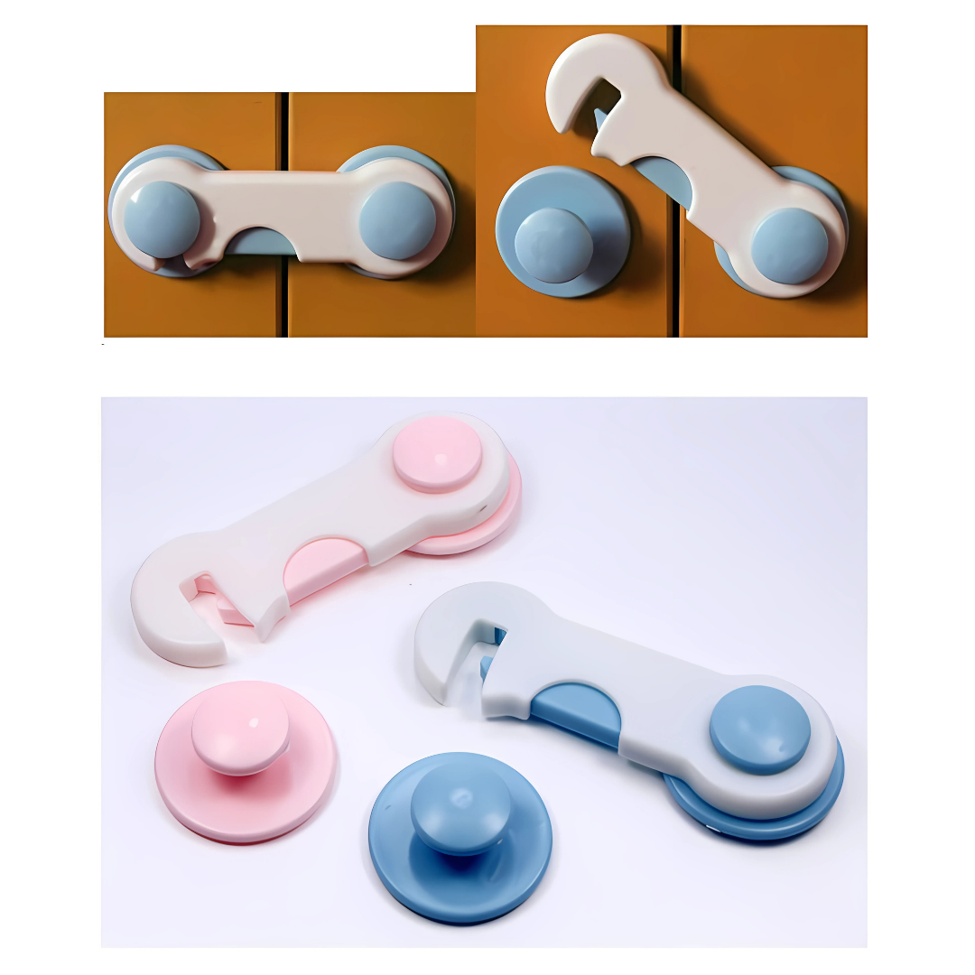 CANDADOS DE SEGURIDAD PARA BEBÉ (PACK*2) – Protege a tu pequeño de accidentes en casa