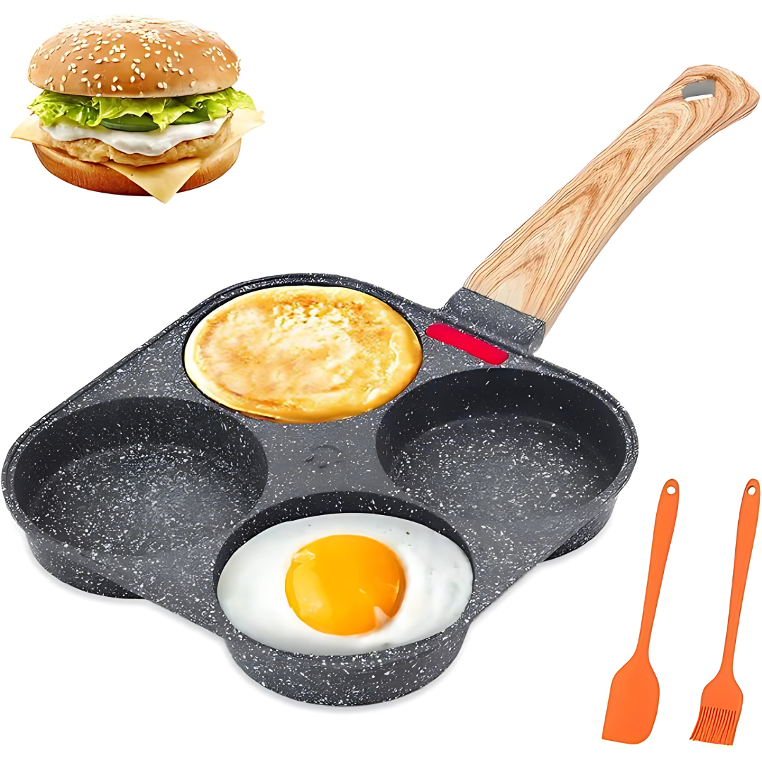 SARTÉN DE ALUMINIO 4 ESPACIOS – Cocina más rápido y sin mezclar sabores