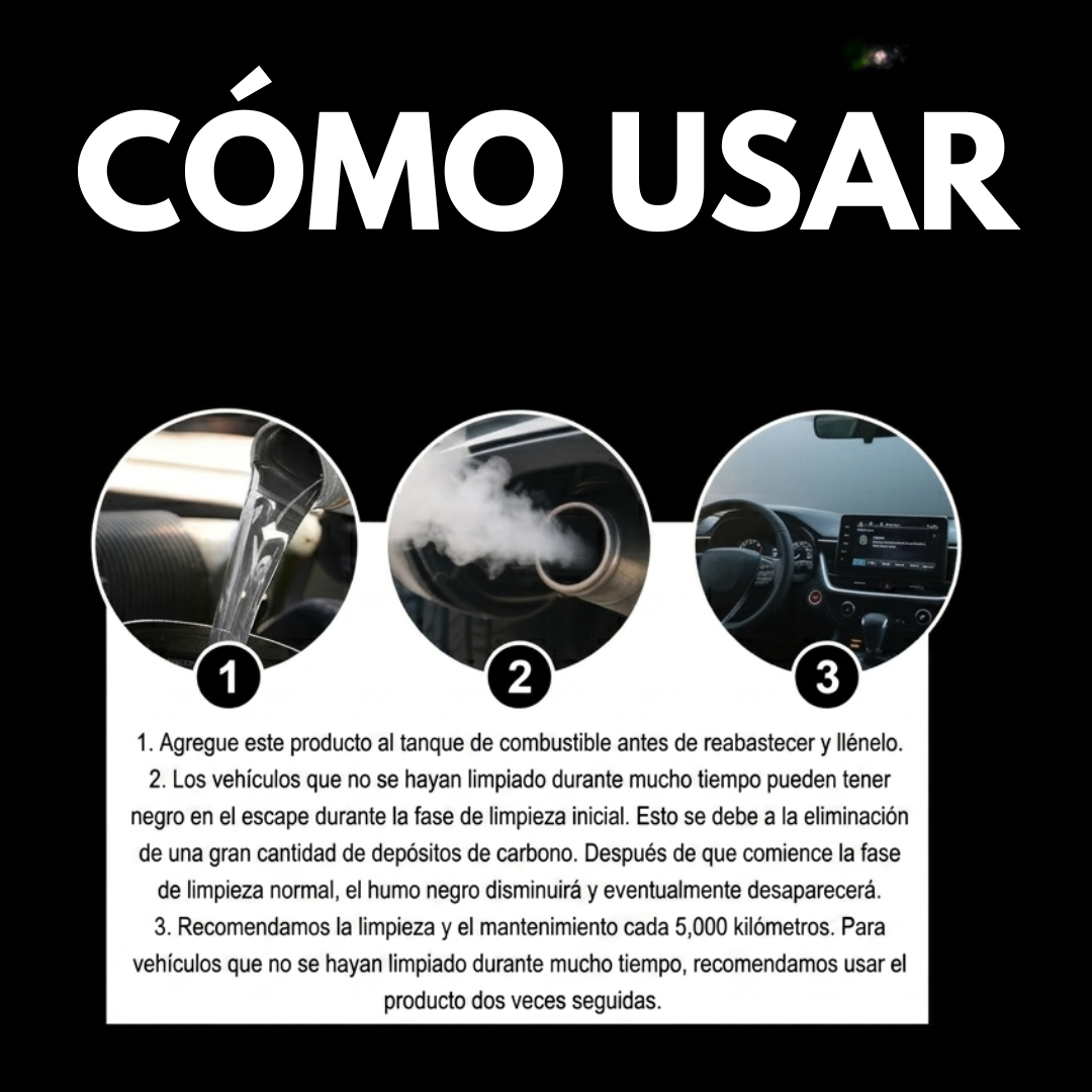 LIMPIADOR DEL SISTEMA DE COMBUSTIBLE — Evita daños costosos con una limpieza profunda