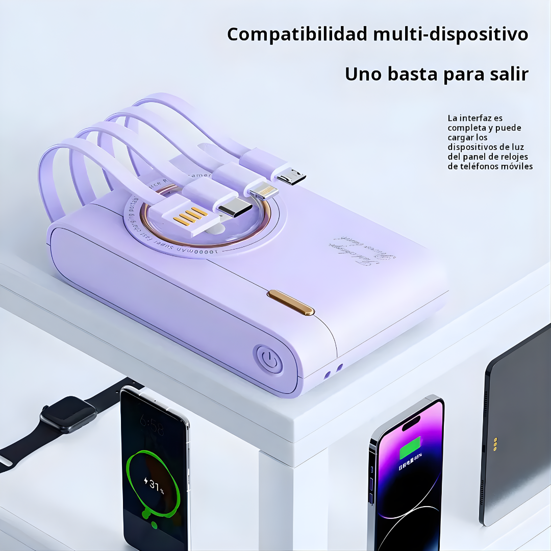 BATERÍA EXTERNA O CARGADOR PORTÁTIL – Energía disponible en cualquier momento y lugar