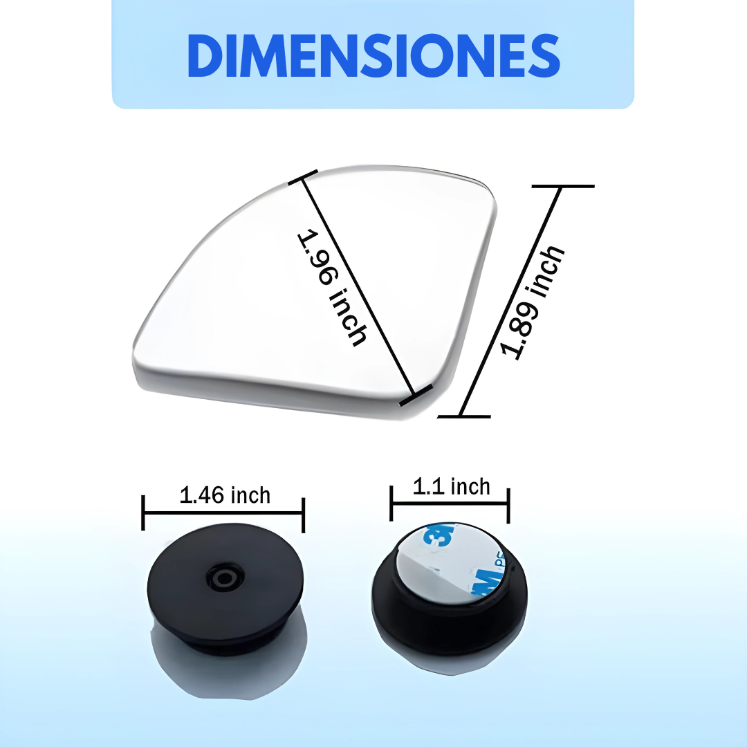 PAR ESPEJOS DE PUNTO CIEGO – Conduce con seguridad y visión total