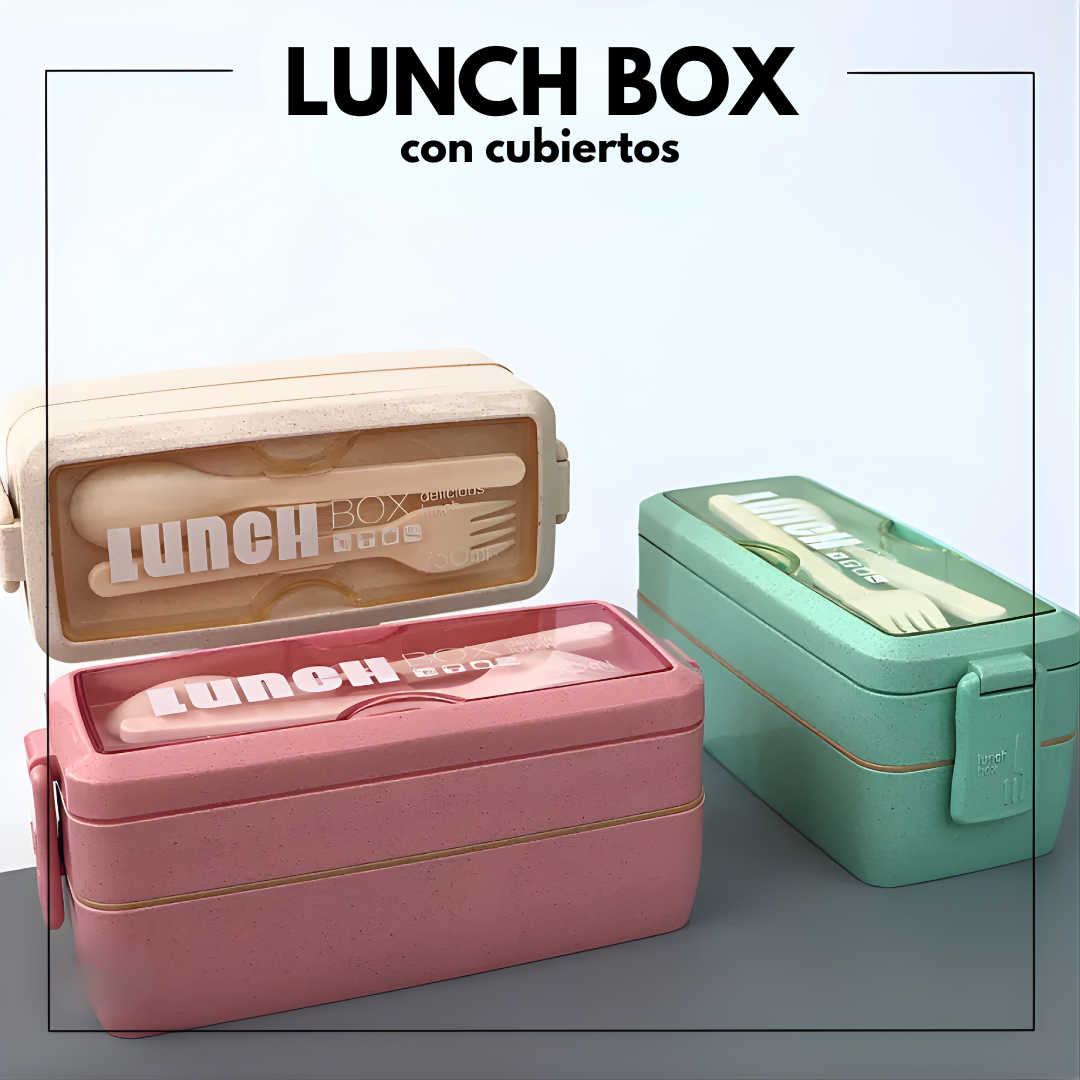 LUNCH BOX CON CUBIERTOS – Comidas frescas, prácticas y siempre contigo