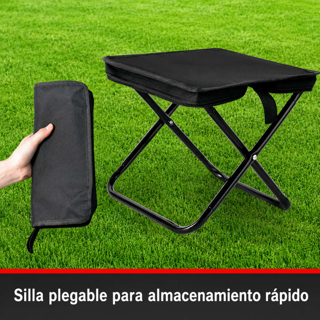 BANCO PLEGABLE — Lo usas una vez y luego lo llevas a todas partes