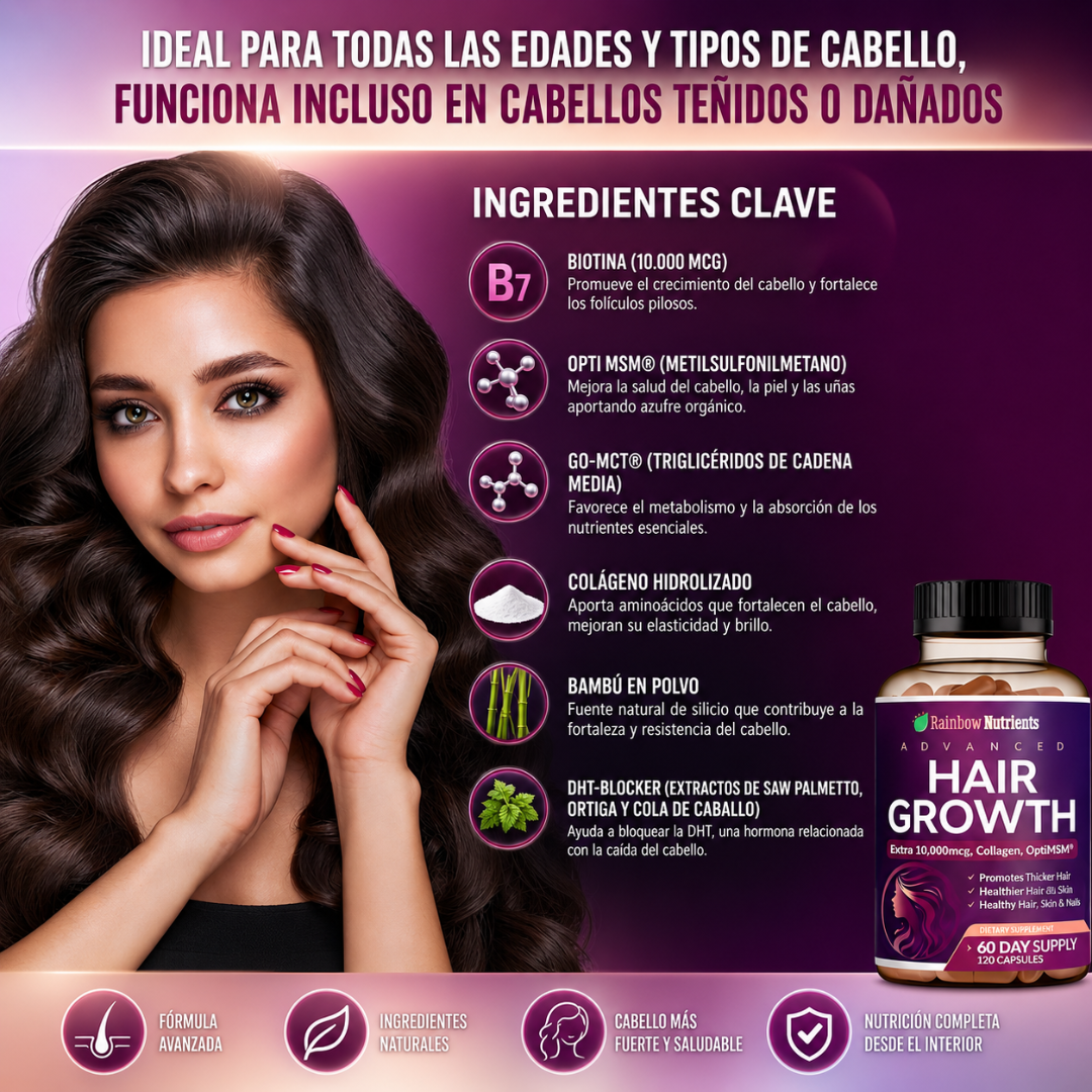 HAIR GROWTH — El cabello que perdiste puede volver a crecer