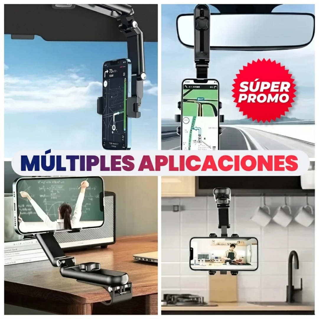 SOPORTE PARA CELULAR PLEGABLE — Maneja sin distracciones, llega siempre seguro