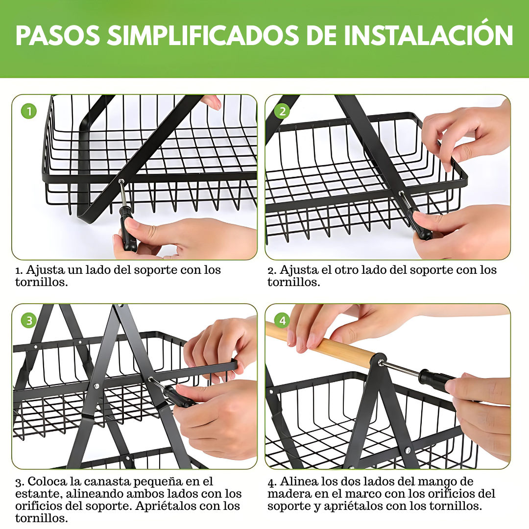 RACK ORGANIZADOR – Maximiza el espacio en tu cocina o sala