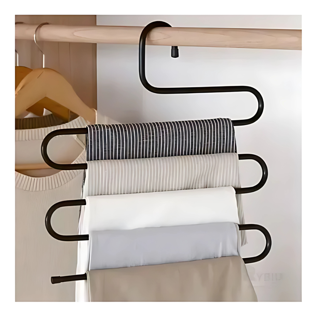 PERCHA MULTIFUNCIONAL (PACK*2) – Más orden, menos espacio ocupado en tu clóset