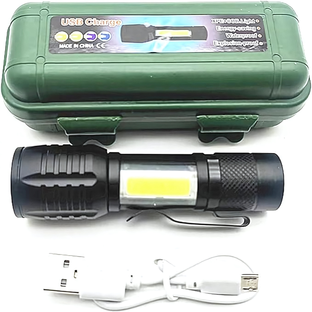 2 LINTERNAS RECARGABLE – Doble potencia, doble seguridad
