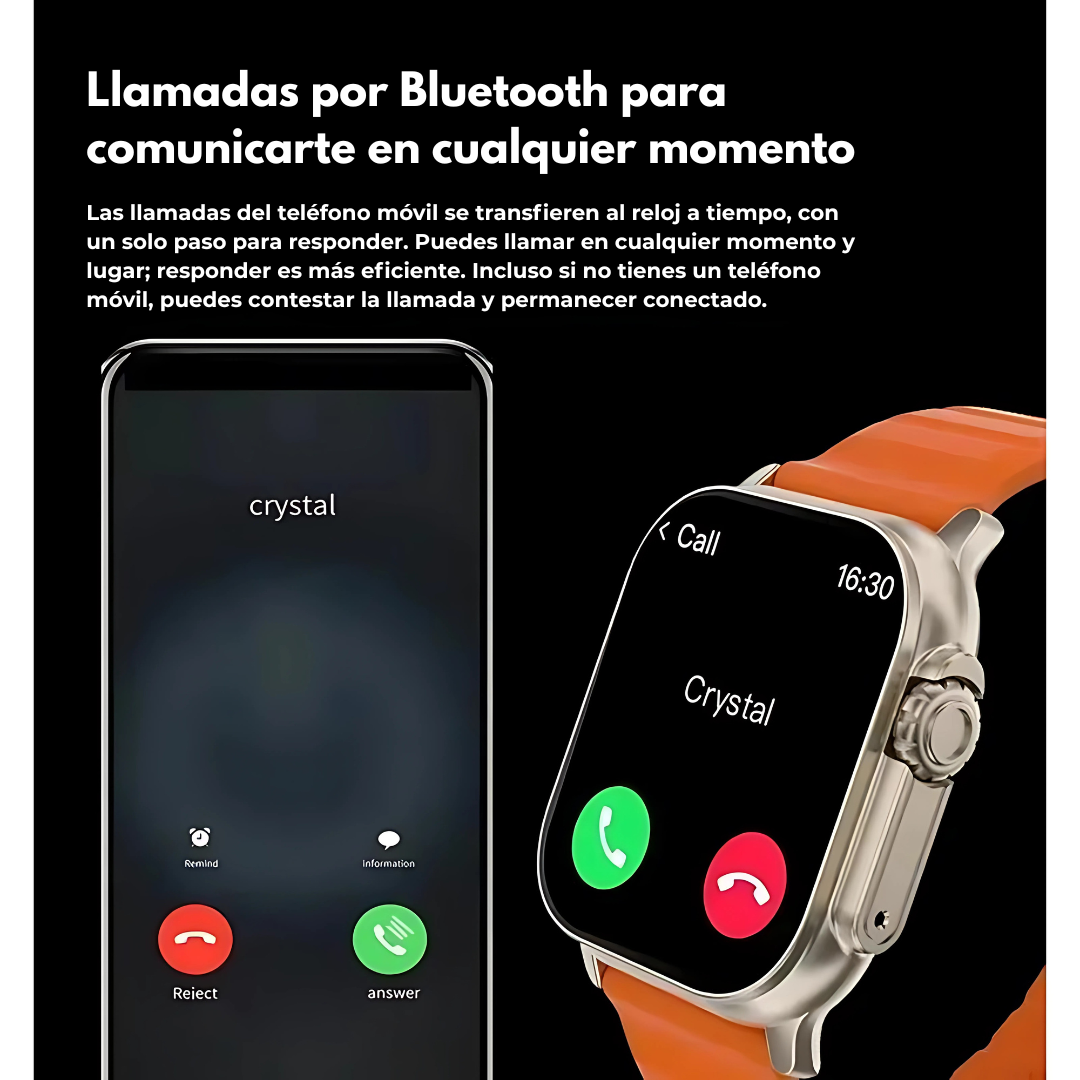 SMARTWATCH SERIES 9 BIG 1.99" CORREAS 7+1 – Control total en tu muñeca con estilo