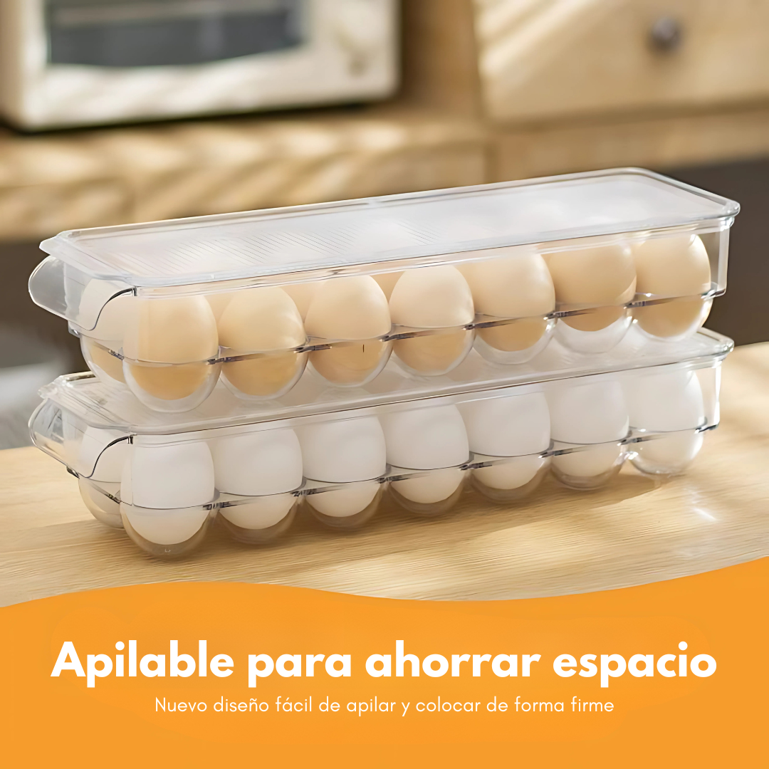 CONTENEDOR DE HUEVOS 14 ESPACIOS – Orden y frescura en tu refrigerador