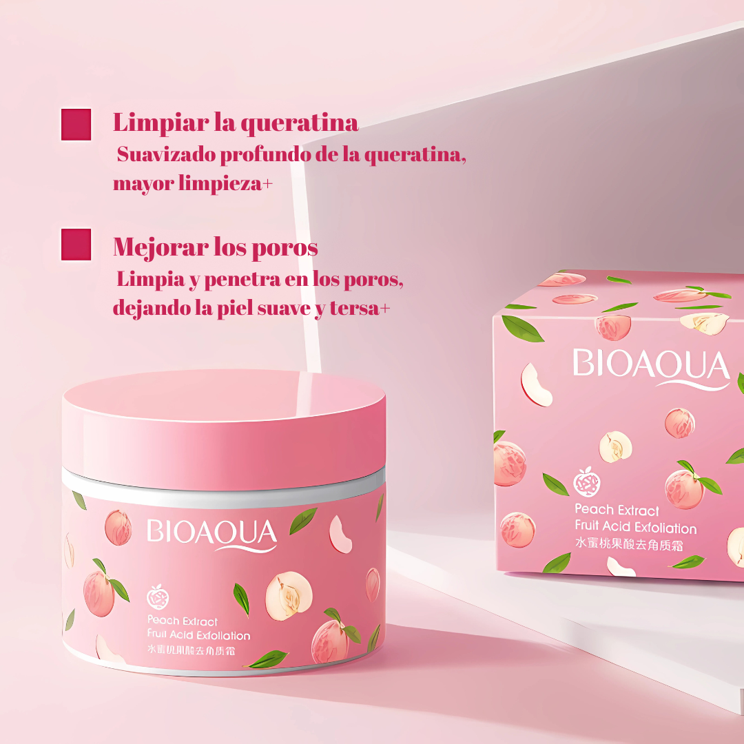 EXFOLIANTE FACIAL DURAZNO BIOAQUA – Limpieza profunda con suavidad irresistible