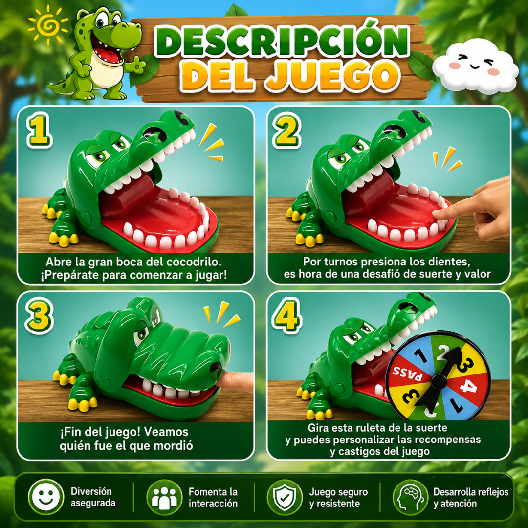 JUEGO DE MESA CROCODILE DENTIST – Diversión para toda la familia
