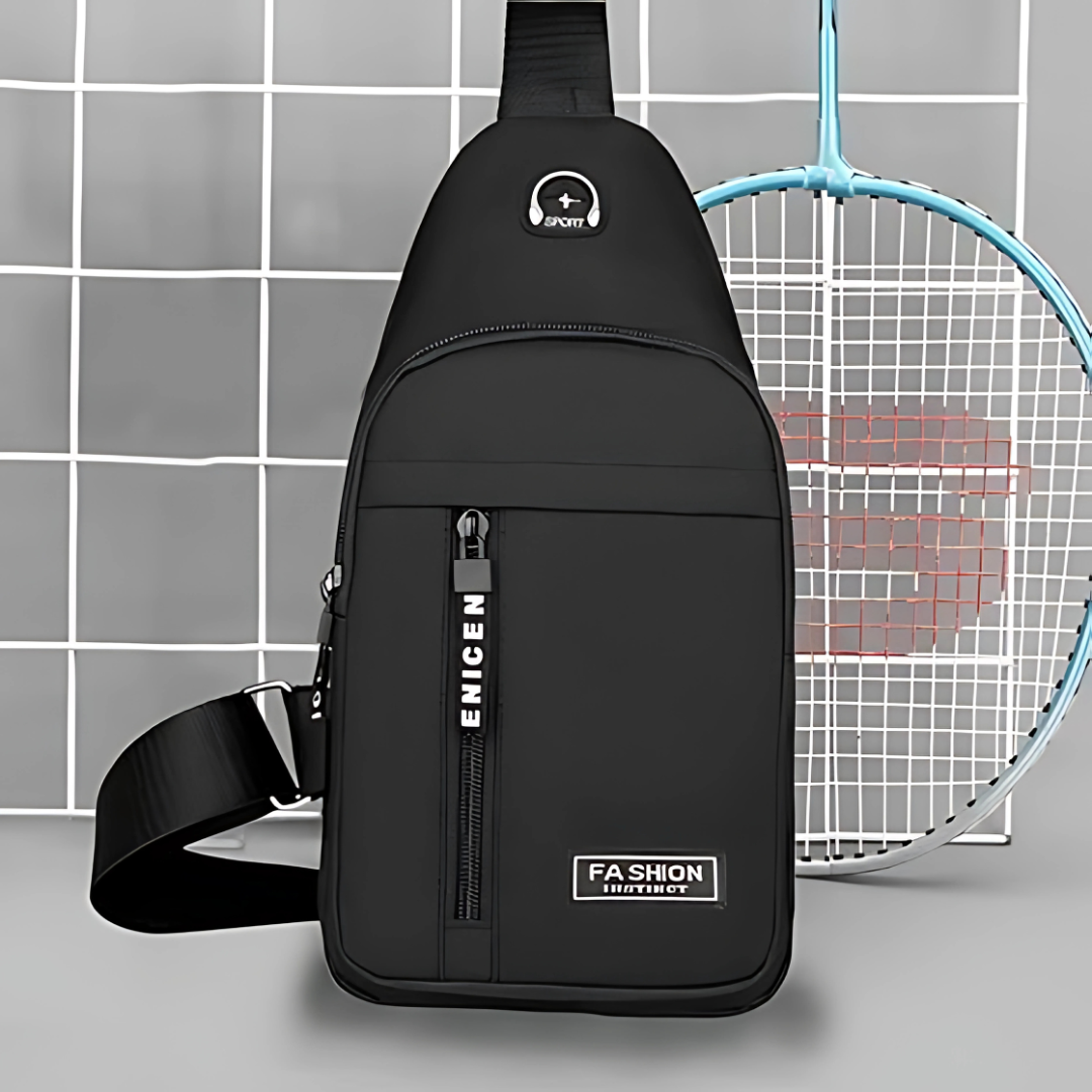 MOCHILA CRUZADA SPORT NEGRA – Comodidad y estilo en cada movimiento