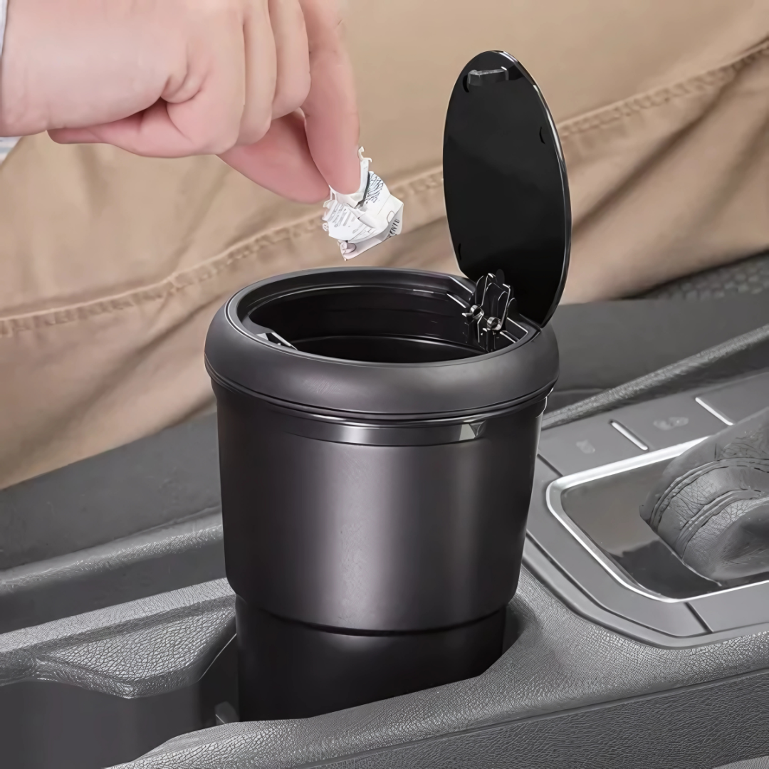 BASURERO PUSH PARA CARRO – Mantén tu auto limpio y sin malos olores